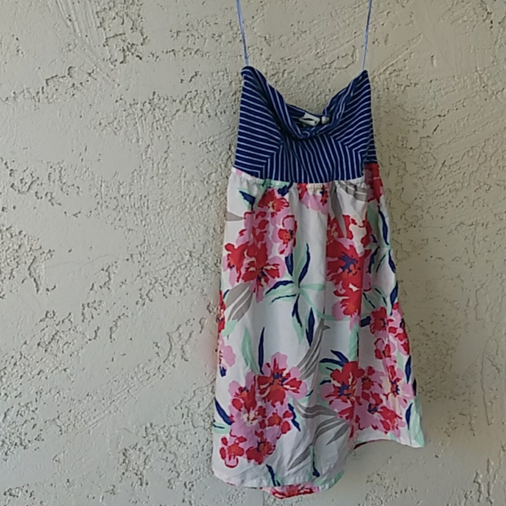 Strapless Roxy floral sundress